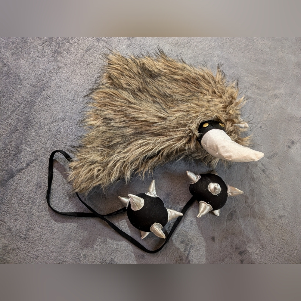 Leg Avenue Furry Viking Helmet with Horns